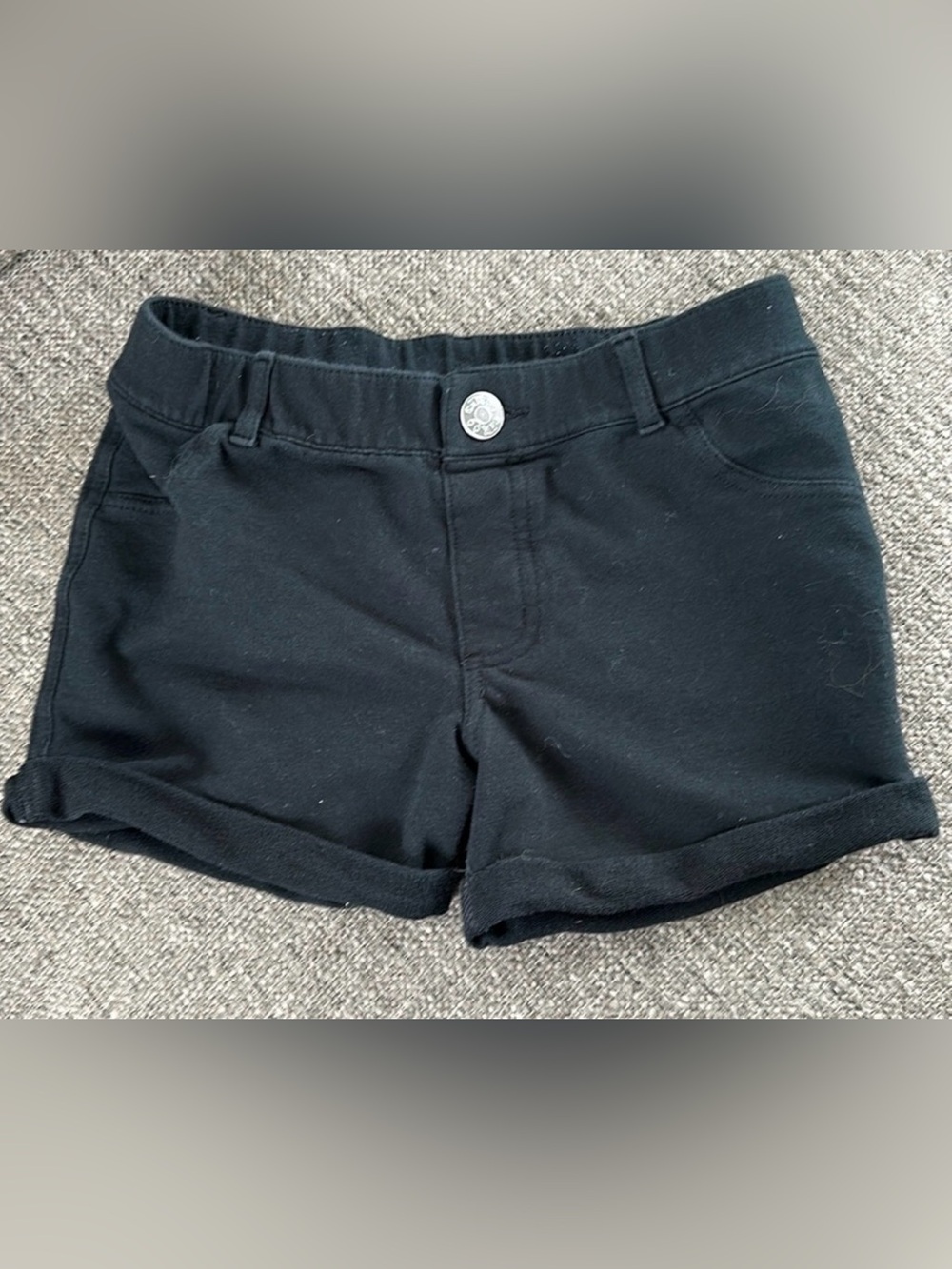 Circo Girls Black Knit Stretch Shorts Size 10